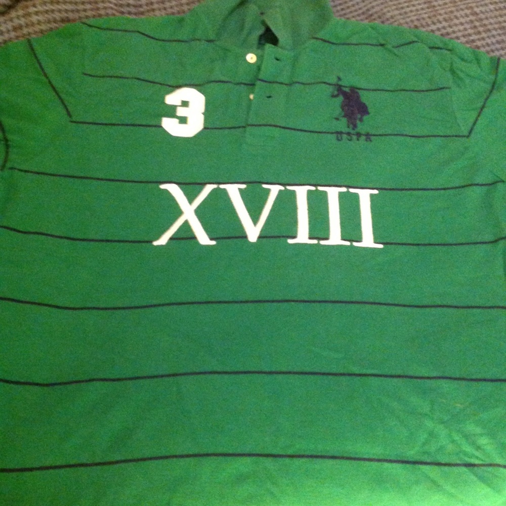 Solid Green and blue stripes #18 U.S Polo Assassin